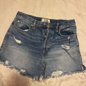 Free people denim shorts